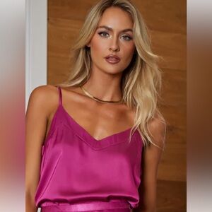 Bishop + Young Lela Satin Cami size small